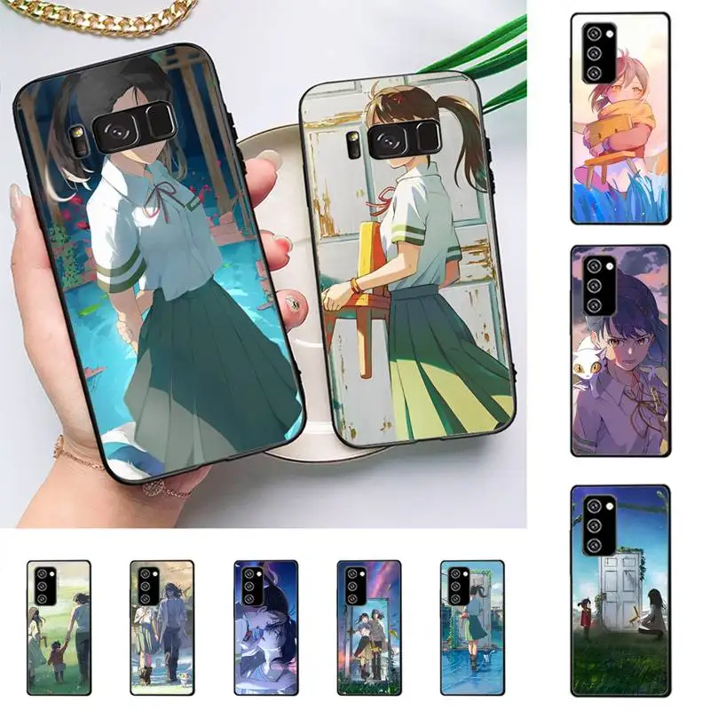 

Anime Suzume No Tojimari Phone Case for Samsung Note 5 7 8 9 10 20 pro plus lite ultra A21 12 72