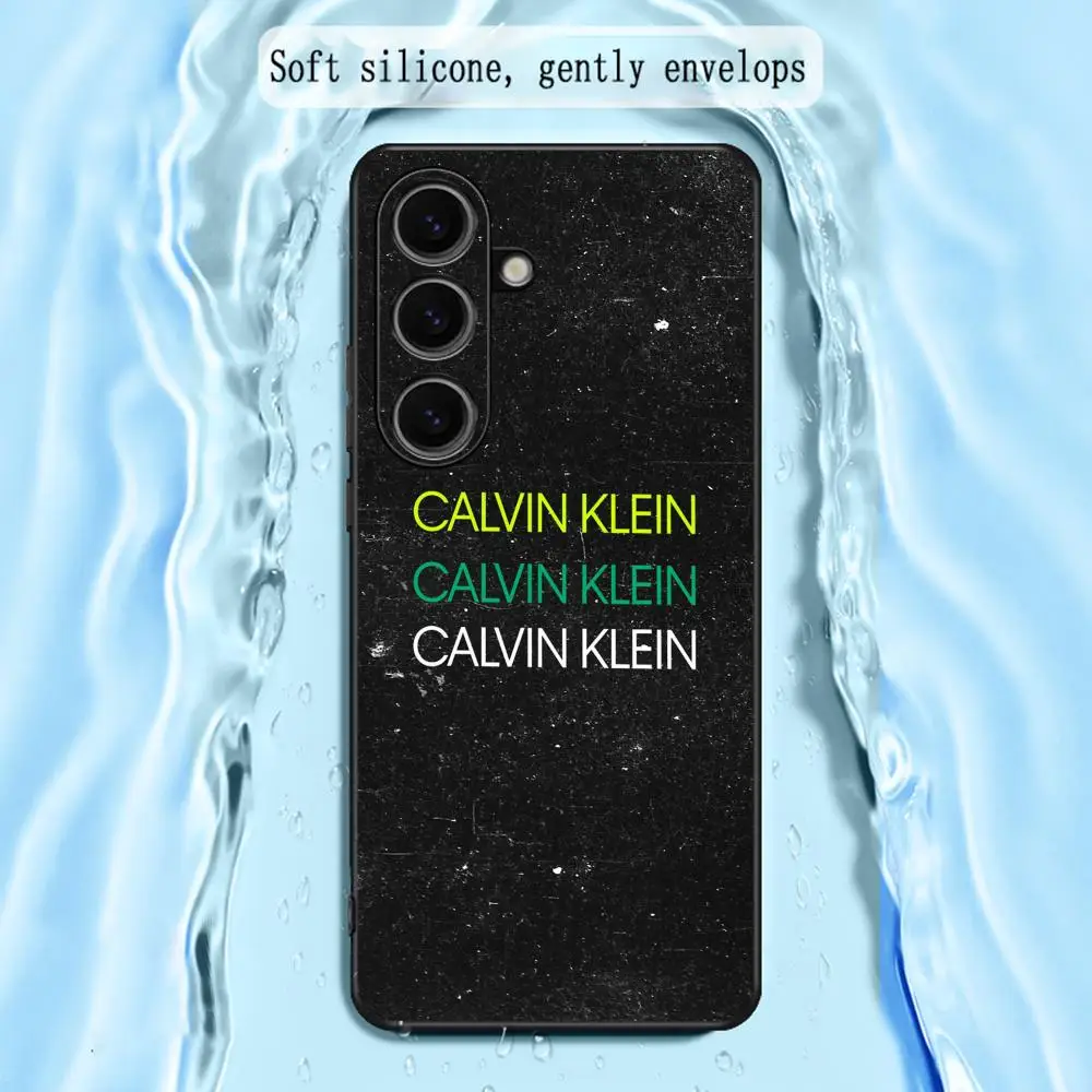 Фото Модный чехол C-Calvin K-Klein для Samsung Galaxy S26 S25 S24 S23 S22 S21 Plus Ultra Note20, мягкий, черный. №4