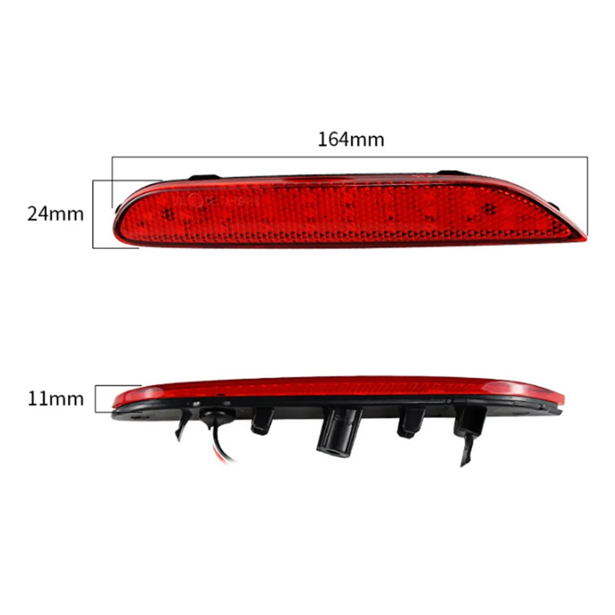 Отражатель для заднего бампера автомобиля лампа Infiniti Q50 Nissan Pathfinder Rogue 14-16 красная