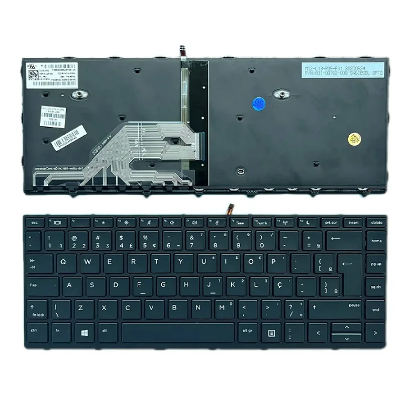 

New Brazil BR Laptop Keyboard For HP Probook 430 440 445 G5 SG-87710-40A Black With Backlit