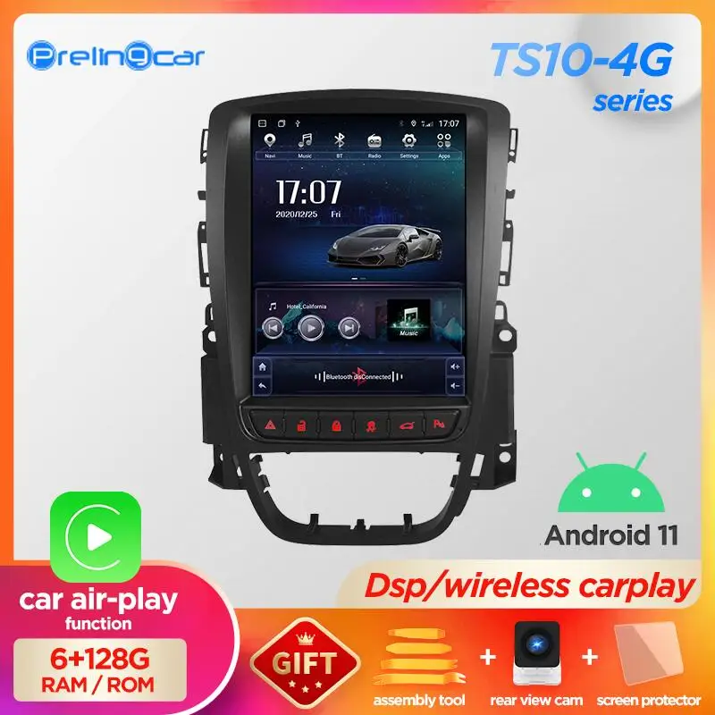 $174.40 Vertical Screen Car Gps Multimedia Video Radio Player For Opel Astra J Verano Android 10 System Navigation Stereo Receiver