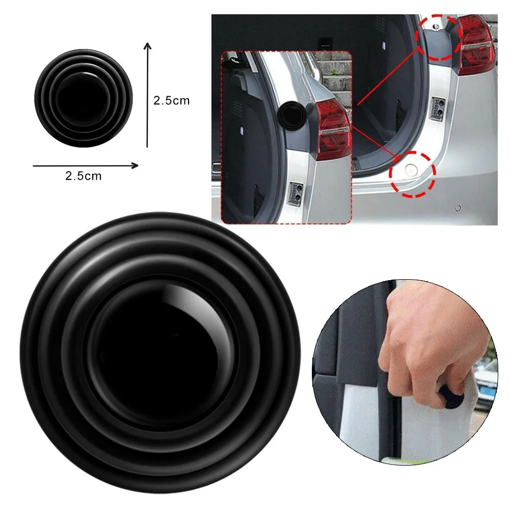 

8PCS Automotive Silicone Shock-Absorbing Gasket, Door, Silicone Cushion Black Plastic Exterior Car Door Accessories