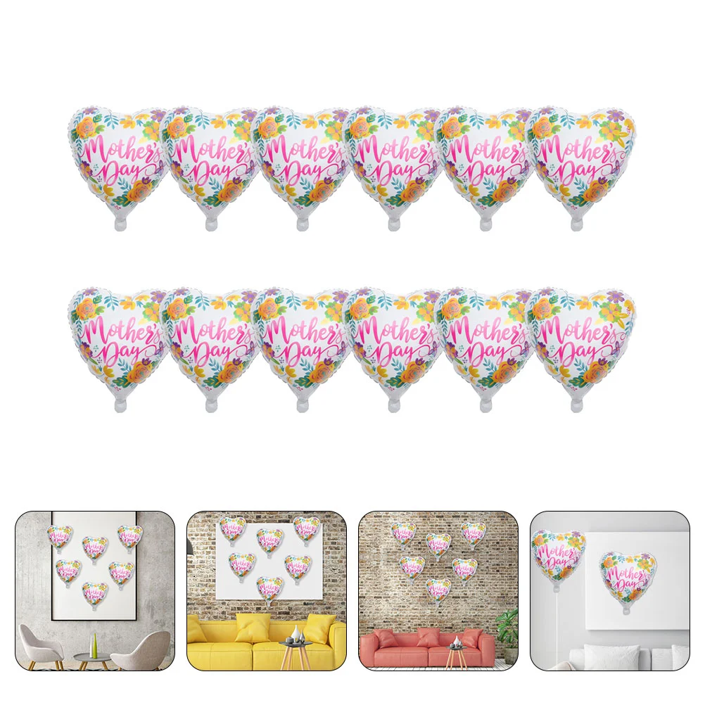 

12Pcs Mother's Day Balloons Party Decoration Mother's Day Party Supplies