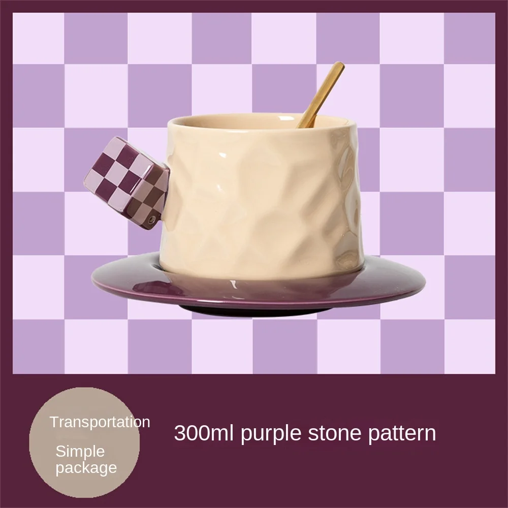 

High Sense Of Beauty Cup And Saucer Set European Style Ceramic Cup Drinkware Afternoon Tea Mug Cup Kitchen Accessories Cup