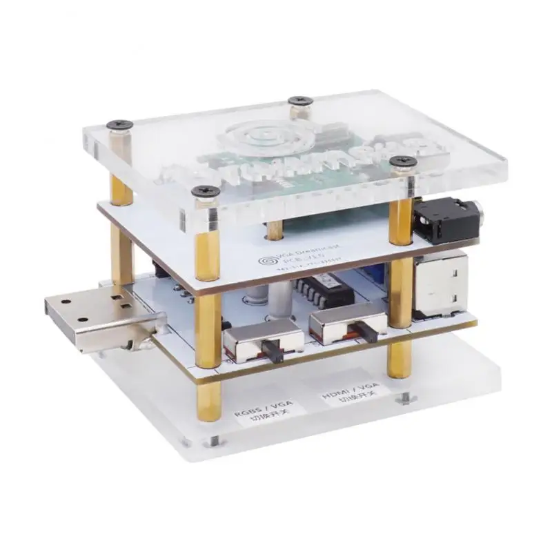 

Game Console Converter Durable Integrated Video Output Compatible High Definition Multifunctional Converter Game Transcoder