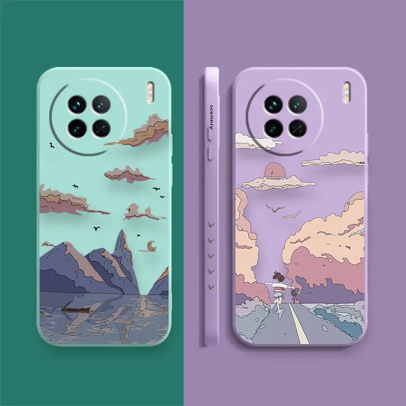 Wild Geese Are On Fire Phone Case For VIVO X21I X21S X23 X27 X30 X50 X60 X70 X80 X90 5G PRO PLUS Colour Case Funda Shell Capa