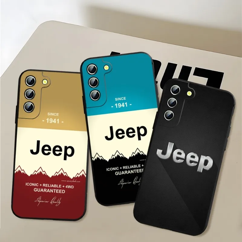 

Модный чехол для телефона с логотипом спортивного автомобиля Jeep для Samsung A14 A52 A53 A54 A13 A12 A50 A33 A22 A31 A34 A03S A32 A21 A81 A73