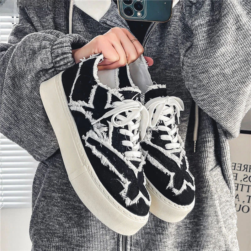 Мужские парусиновые кроссовки повседневные Нескользящие износостойкие