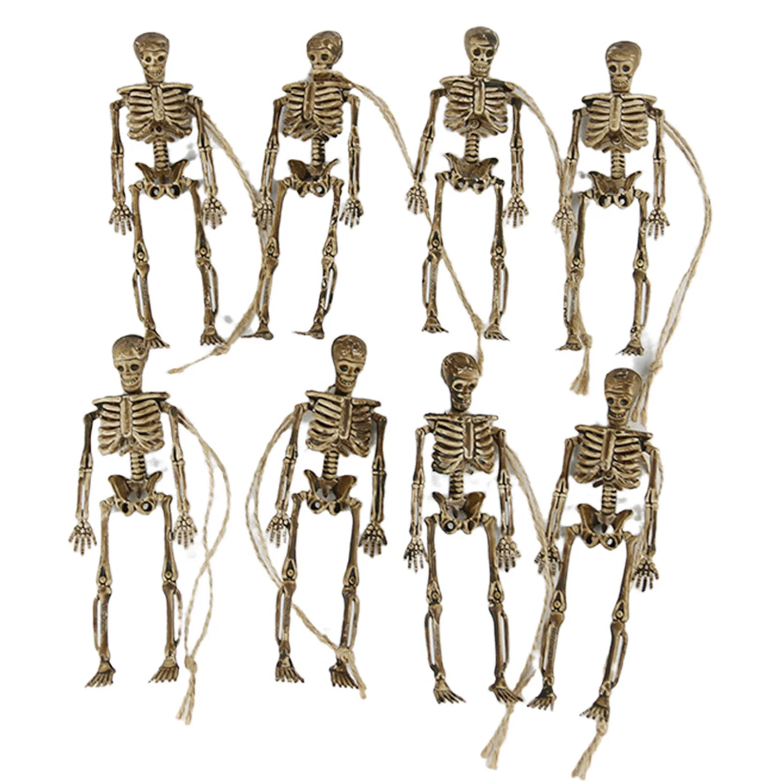 

Skeleton Halloween Decorations Posable Halloween Skeleton Decor with Hanging Rope for Pranks Halloween Party Decorations JY Sale