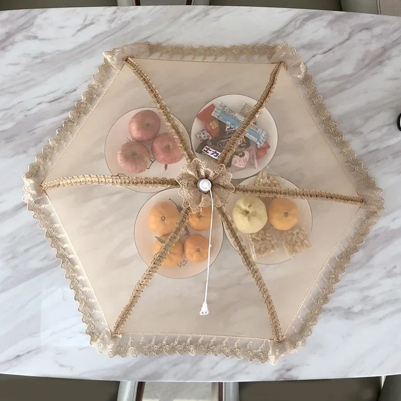 

Складная сетчатая крышка для еды зонтик