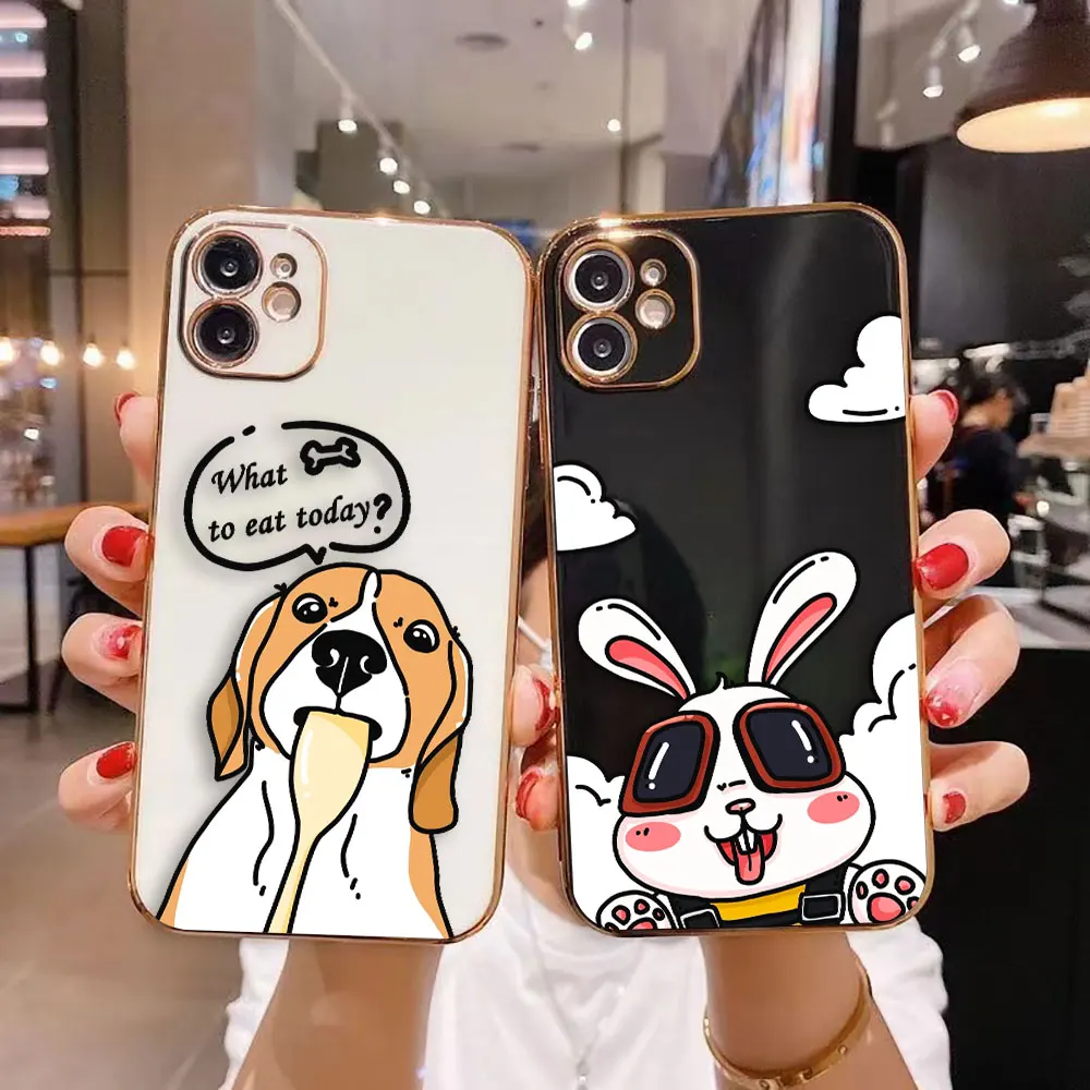 Гладкий Чехол для телефона iPhone 15 14 13 12 11 X XS Pro Max 8 7 SE 6S 6 Plus