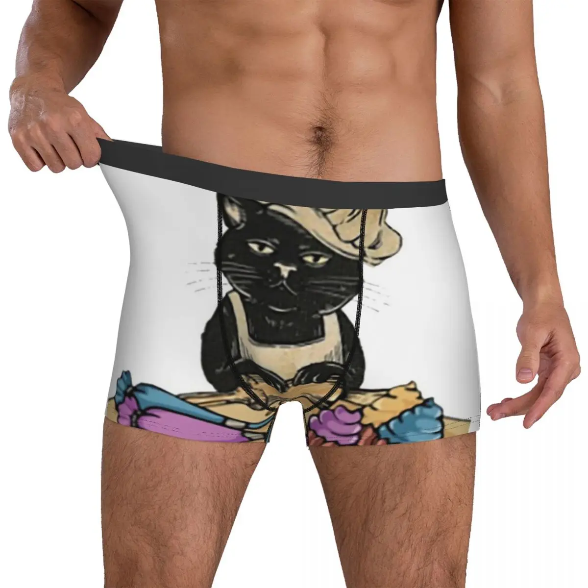 

Cat I Just Baked You Some Shut The Fucupcakes Underwear baker 3D Pouch Trenky Trunk Printed Boxer Brief Classic Males Underpants