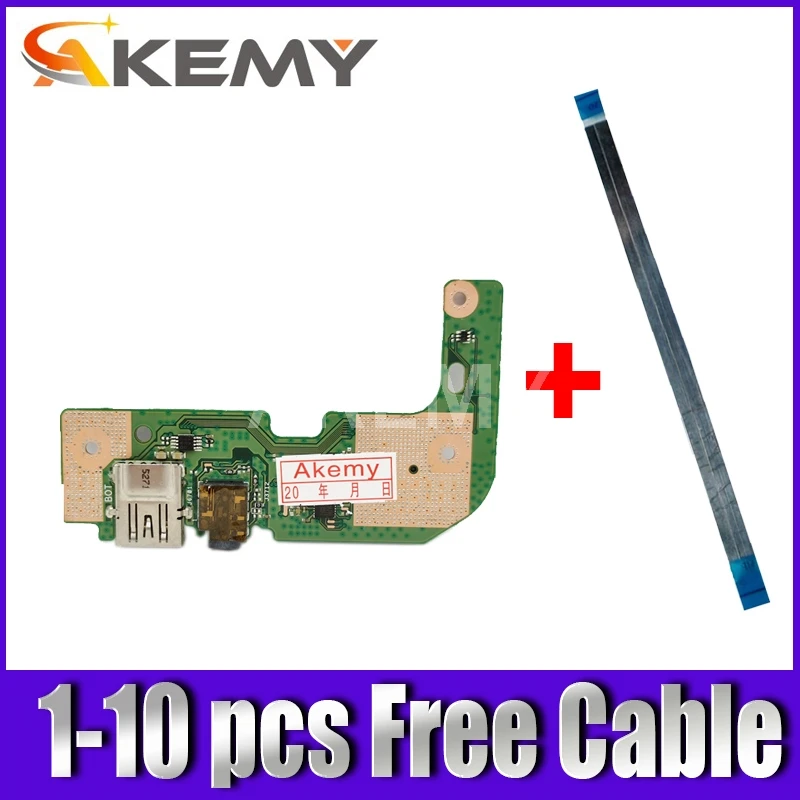 

1-10 pcs New Original Akemy For ASUS X555 X555U X555UJ_IO USB AUDIO CARD READER BOARD With Cable REV:2.0 MB 100%Tested Fast Ship