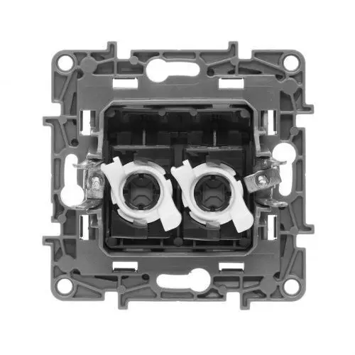 Двойная розетка RJ 45 - категория 5е UTP Etika |