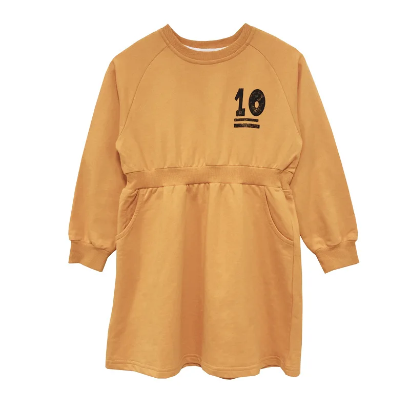 

4Y to 16Y Kids Dresses for Girls Girls Autumn Clothes 2020 Cotton Mommy and Me Dress Elastic Waist Baby Sweatshirt Dress,#5650