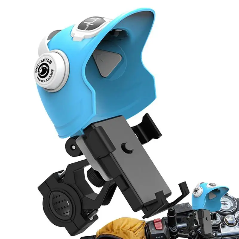 

Держатель для телефона на руль мотоцикла, универсальный велосипедный кронштейн, подставка для телефона с солнцезащитным козырьком, поддержка GPS-навигации, солнцезащитный козырек