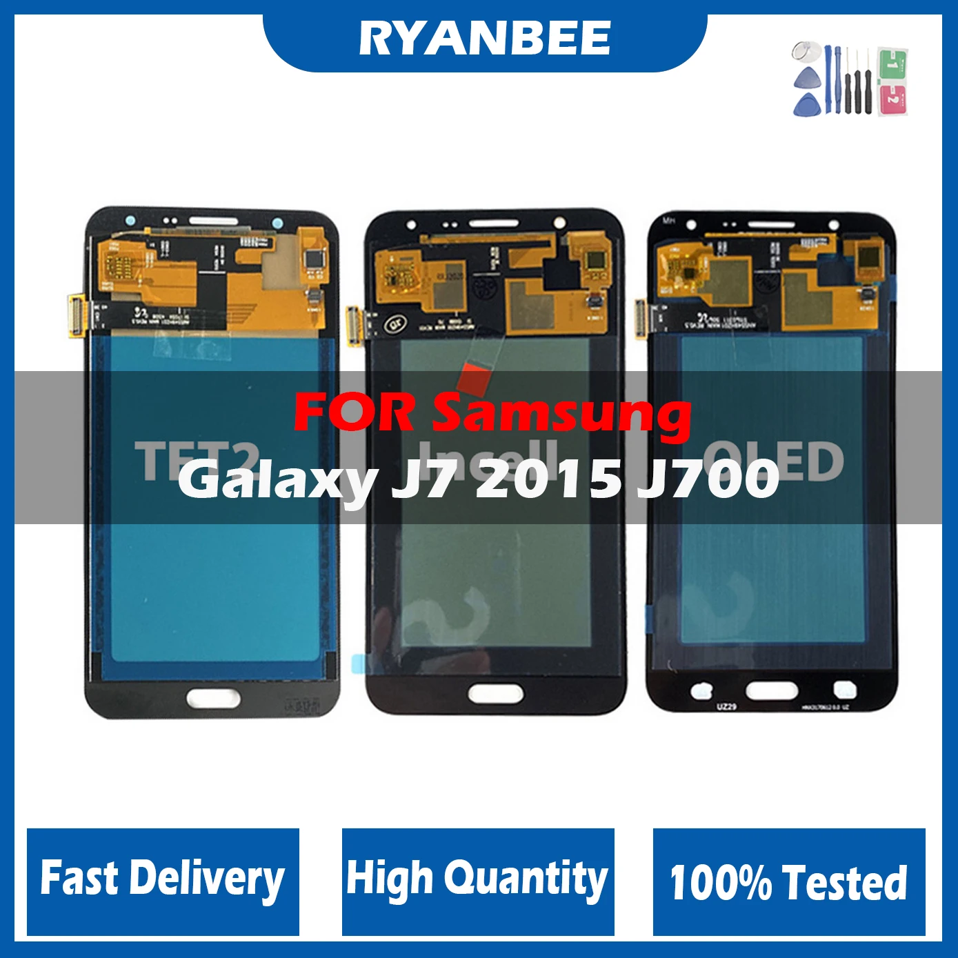 

Super AMOLED 5,5 ''ЖК-дисплей для Samsung Galaxy J7 2015 J700 ЖК-дисплей J700F 700M J700M/DS экран дигитайзер сенсорный запасные части