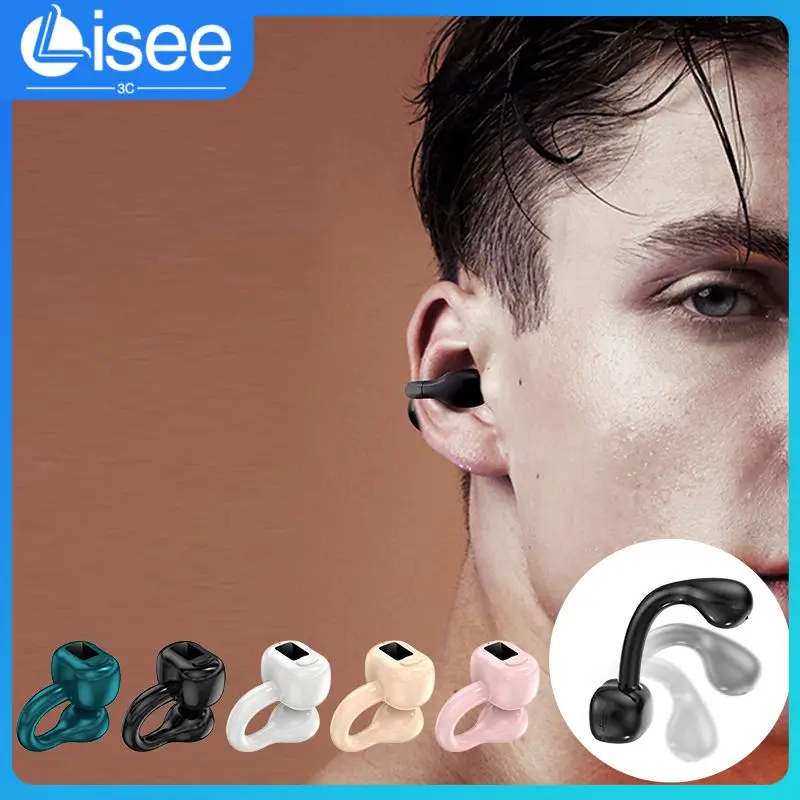 

Wireless Ear Clip Bone Conduction Ear Type Headphone Clip New Style With Mic Earbud Hooks For M10 External Sound Earphones Mini