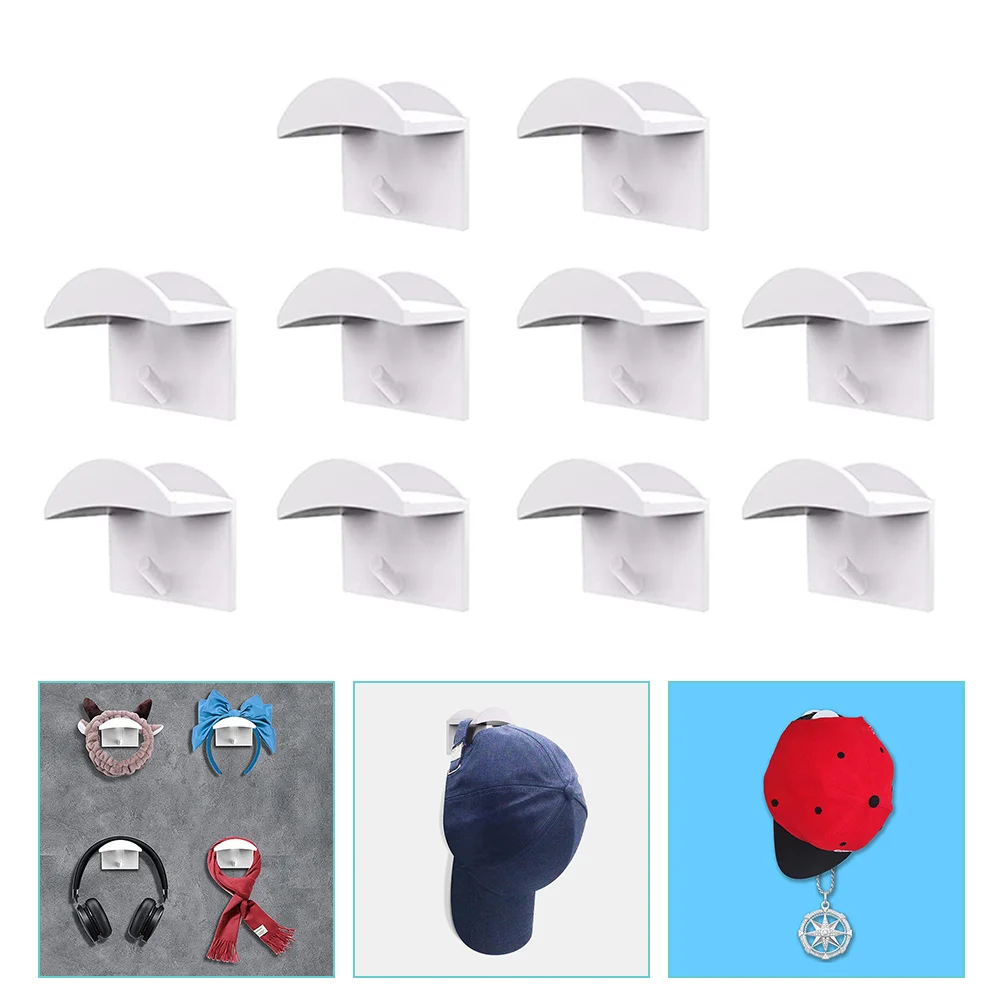 

Hat Hooks Wall Baseball Organizer Rack Adhesive Hanger Cap Hook Holder Racks Hangers Caps Display Plastic Mount Closet Hanging