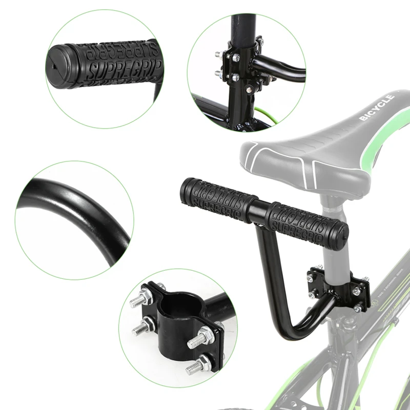 

Cycle Accessories Parts Bicycle Rear Seat Saddle Bicycle Child Seat With Back Rest With Handle Armrest Footrest Pedal New