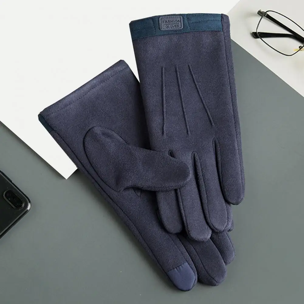 

Three Lines Decor Long Lasting Anti-slip Windproof Sports Fishing Gloves for Climbing