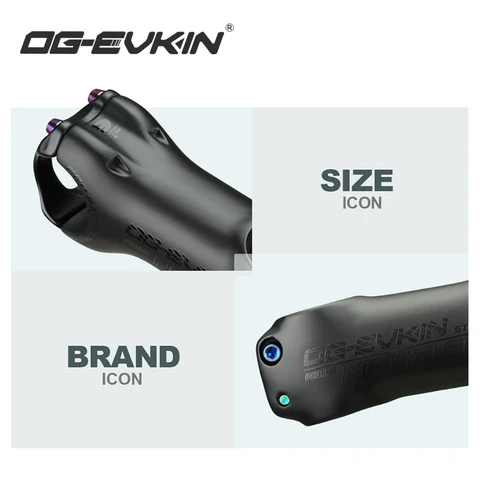 OG-EVKIN BS-004 карбоновый вынос велосипеда 6/17 градусов 31,8 мм