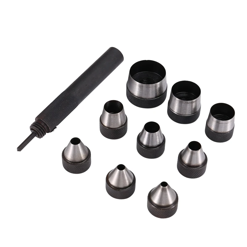 

10PCS Punching Punch Belt Punch Puncher Big Eye Punch Hollow Punch Leather, Canvas, Cardboard Punch