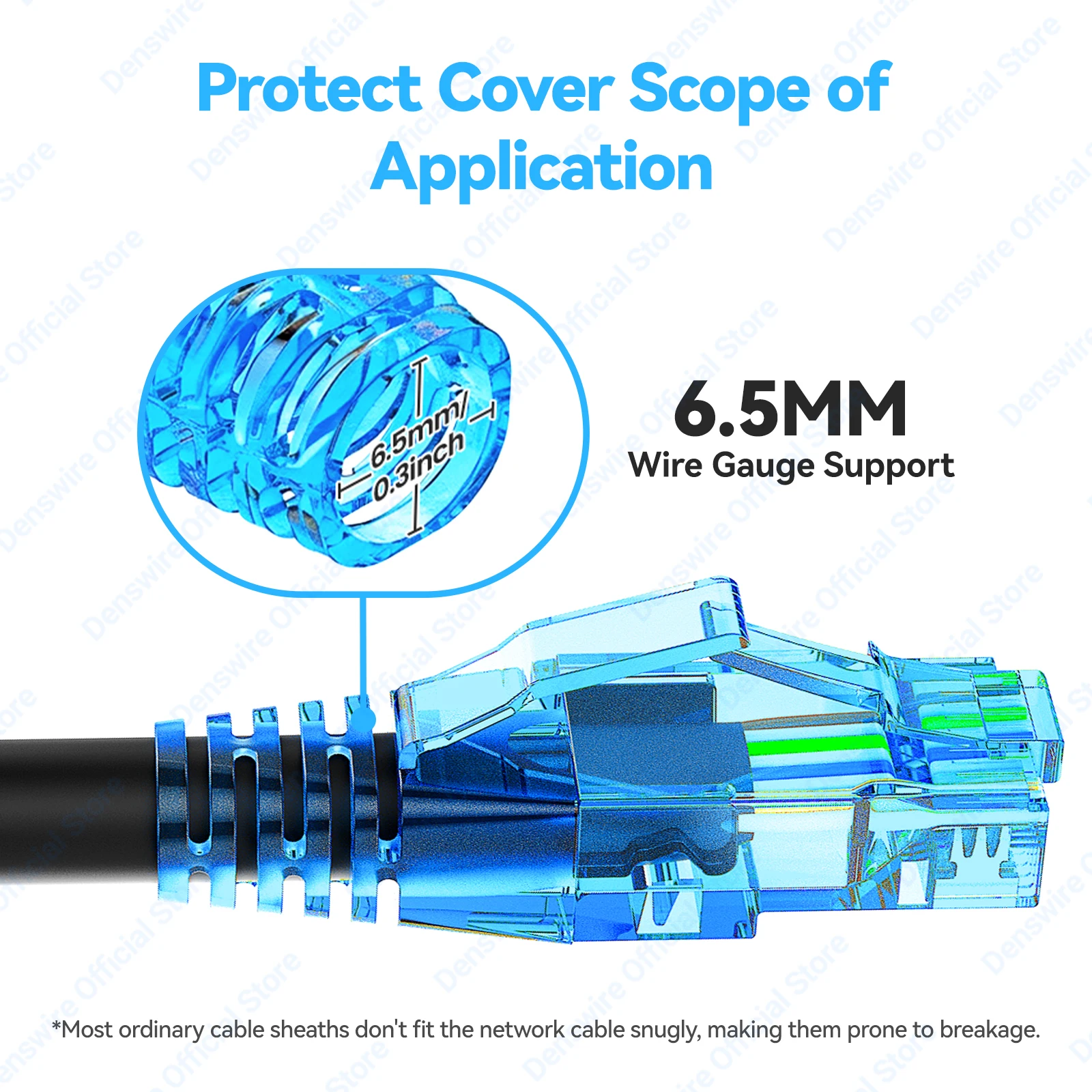 Фото Защитные колпачки для сетевых кабелей Denswire RJ45 CAT6/CAT6E/CAT5 из поликарбоната, ультрагибкие, прочные, разных цветов, для коннекторов RJ45 №4