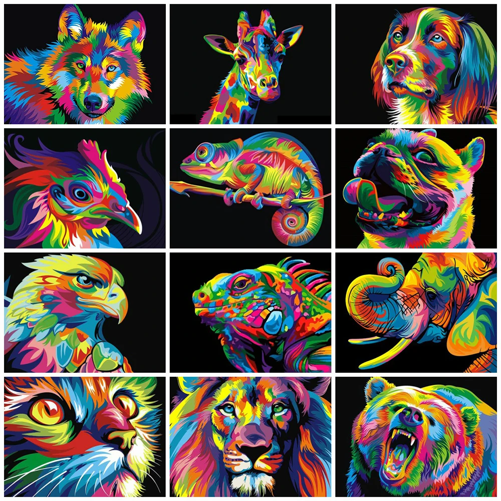 

5D алмазная живопись «сделай сам», вышивка крестиком, собака, кот, Лев, медведь, волк, Набор для вышивки, Ручная инкрустация, подарки, украшение для стены дома