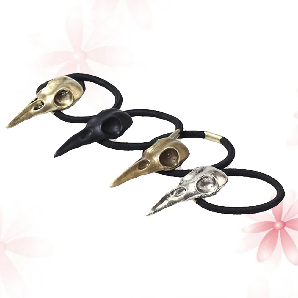

4 PCS Novelty Hair Bands Accessories Pony Tails Ties Vintage Elastic Accessory Child Clips Kids