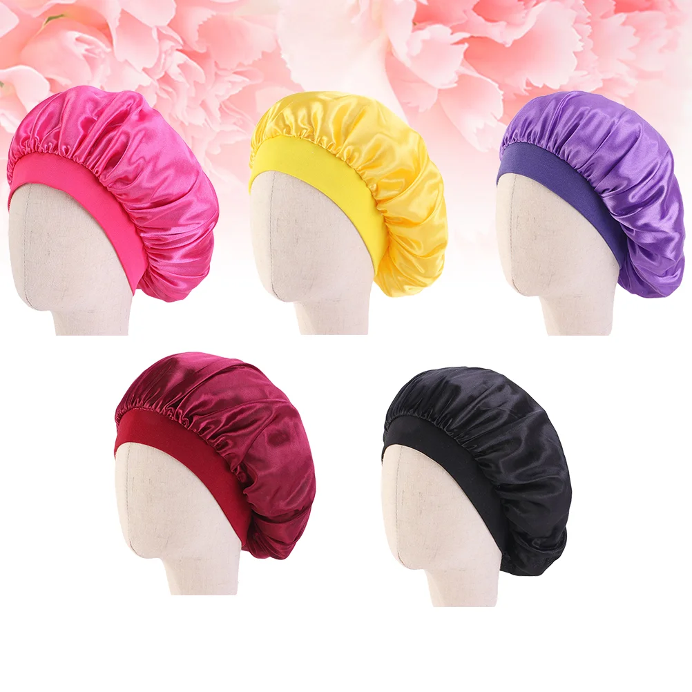 5 шт. нежные детские эластичные шапочки для сна защита волос шапочка с широким