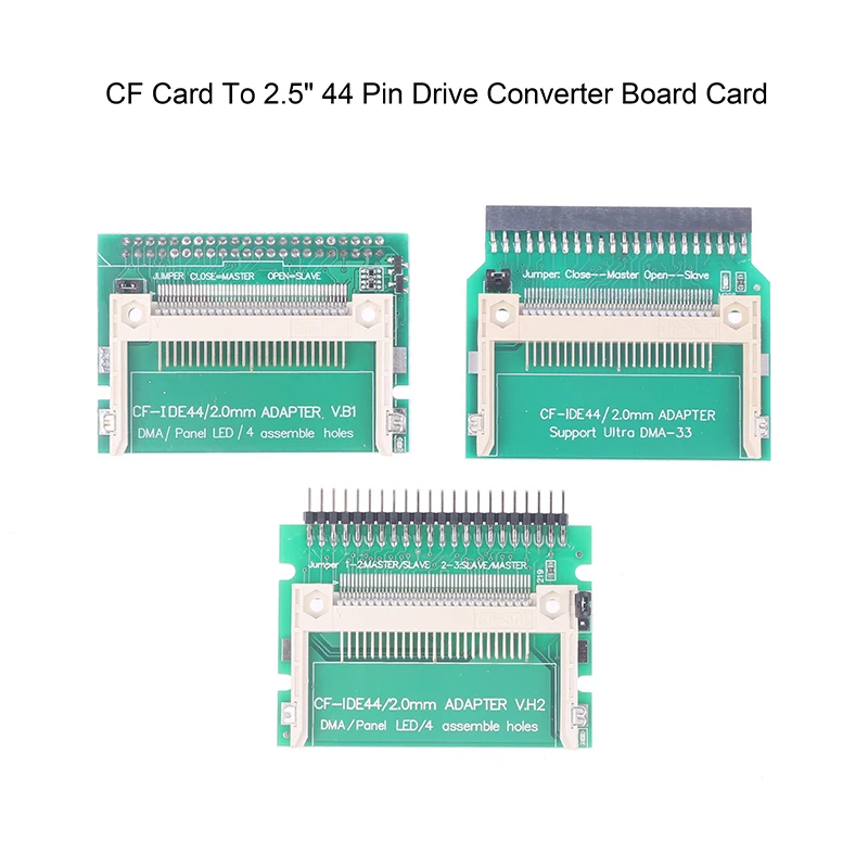

Компактная флеш-карта памяти CF, 1 шт., для ноутбука IDE, 2,5 дюйма, 44-контактный накопитель, адаптер для жесткого диска, карта-конвертер