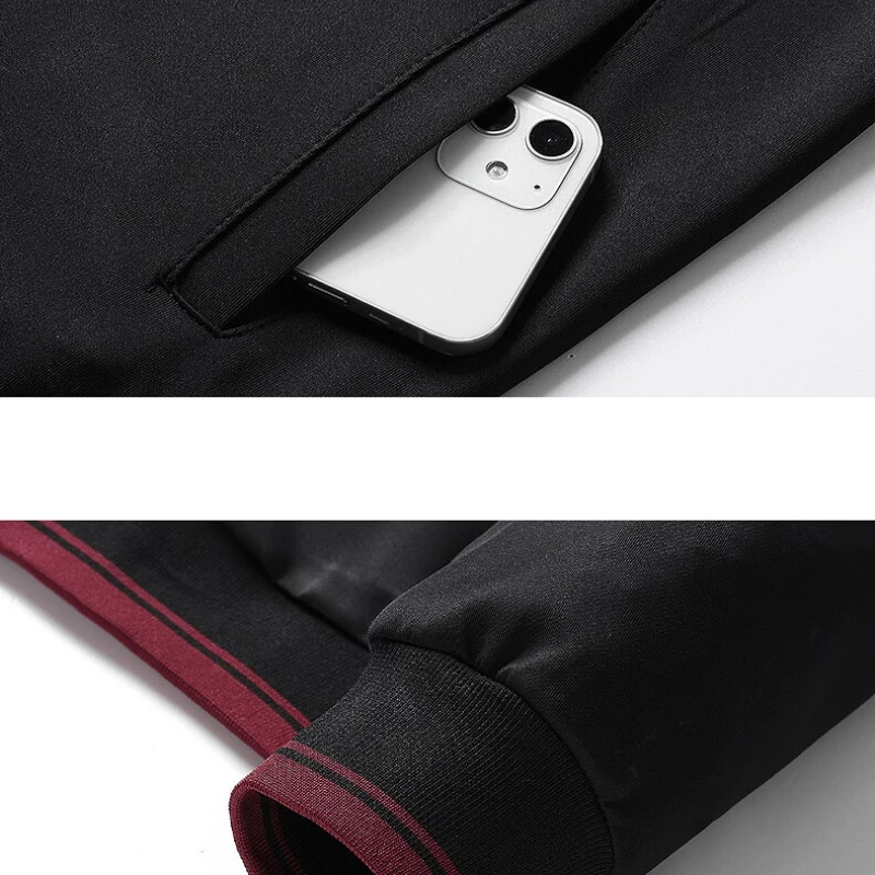 Spring Autumn Solid Tracksuits Men Sporting New Style Men's Set Zipper Jacket + Pants Suit Male Sportswear Sets Man Male Jogger