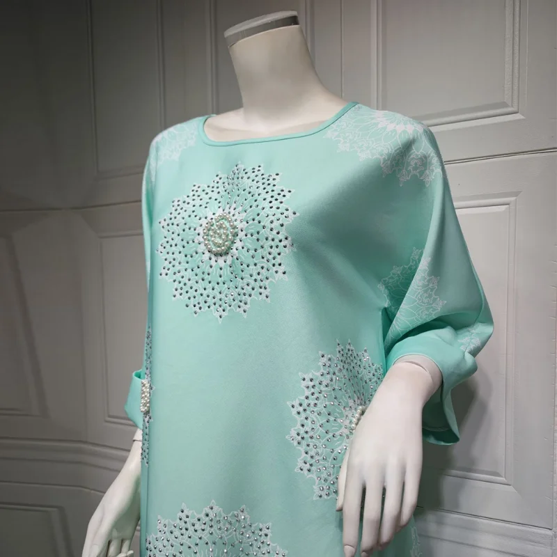 Muslim Fashion Abaya Dress Women Turkish Islamic Clothing Dubai Luxury Beads Robe Wedding Party Gown Mubarak Caftan Marocain