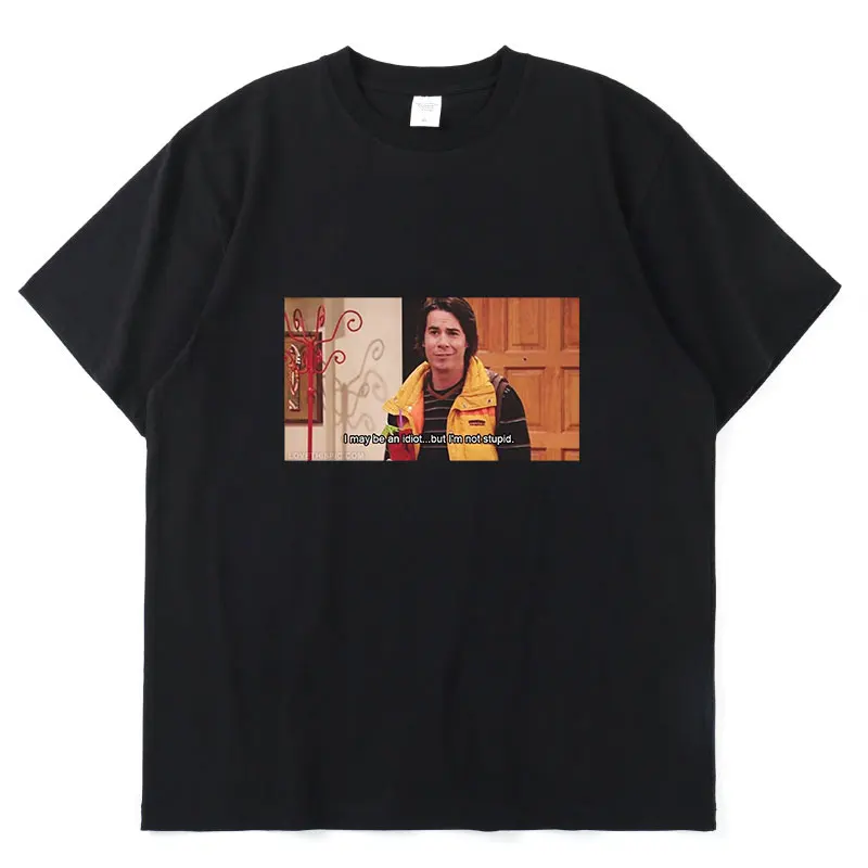 

Я могу быть идиотом, но я не глупо, новый продукт, популярная модная летняя тонкая свободная Мужская футболка с короткими рукавами и принтом ...