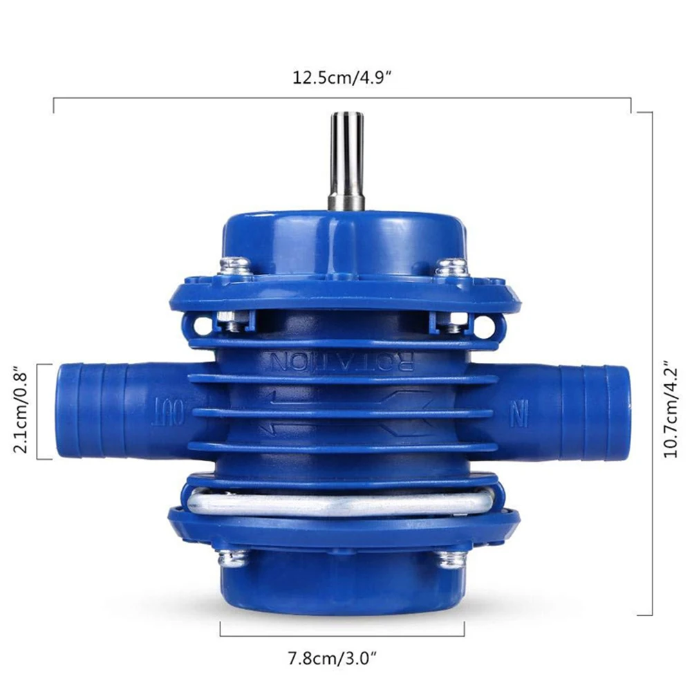 

Self-Priming Drill Water Pump Electric Drill Motor Heavy Duty Water Pump for Home Garden Outdoor Accessories