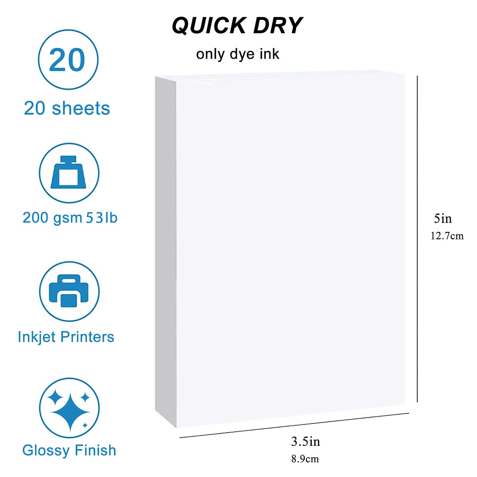 

ESHANG глянцевая фотобумага A4 3R 4R 5R 200 г для струйных принтеров
