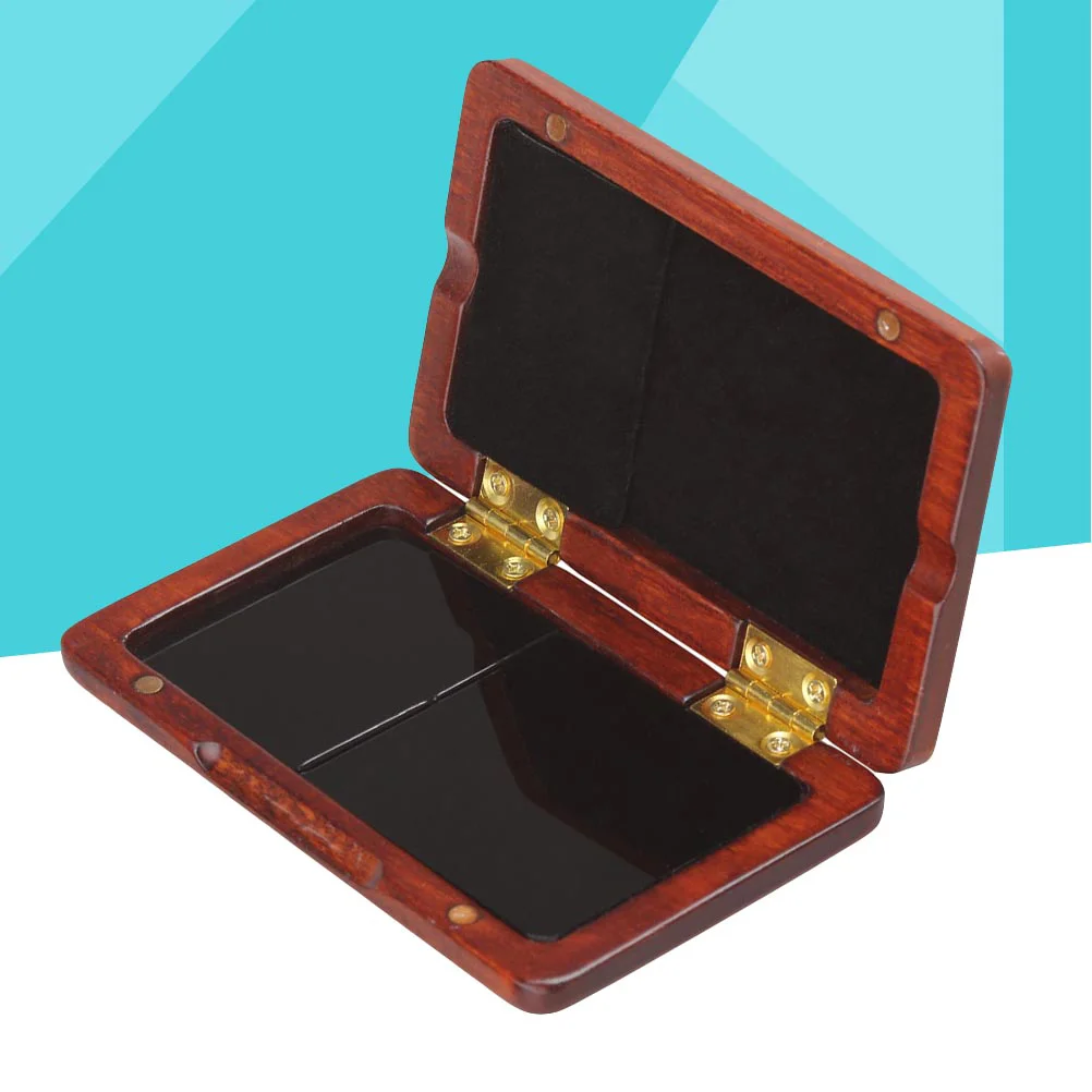 

1PC Walnut Reed Case Compact Portable Mould-resistant Breathable Protective Solid Wood Box for Saxophone