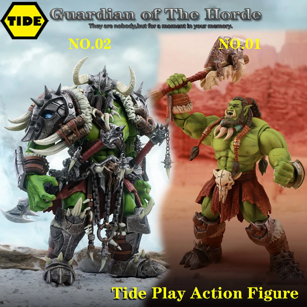 

Mithril Action NO.01 NO.02 1/10 WOW Guardian of the Horde Berserker Warrior Barbarian Orc Model 20cm Full Set Action Figure Toys