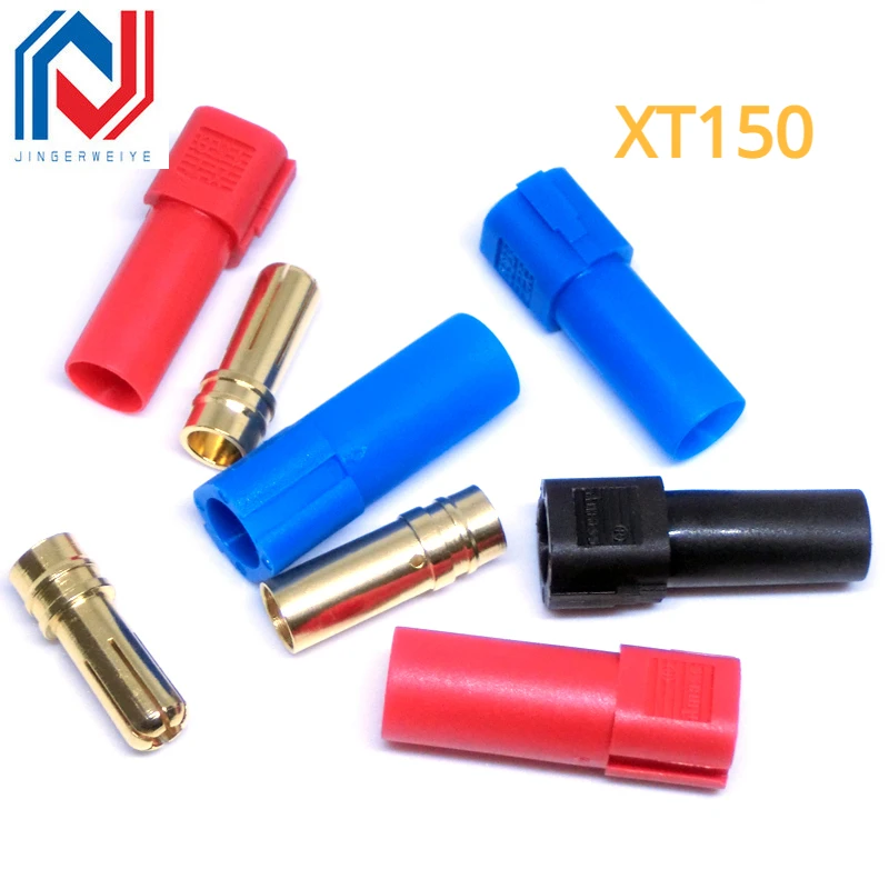 

1Set XT150 Connector Adapter 6mm Male/Female Plug High Rated Amps For RC LiPo Battery