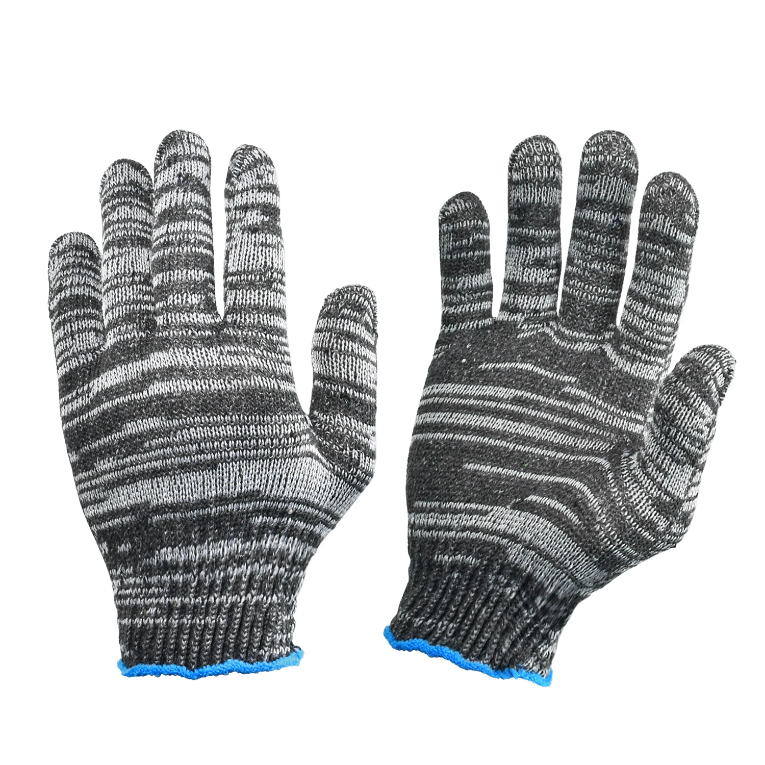 

Черные/белые эластичные хлопковые рабочие перчатки 400