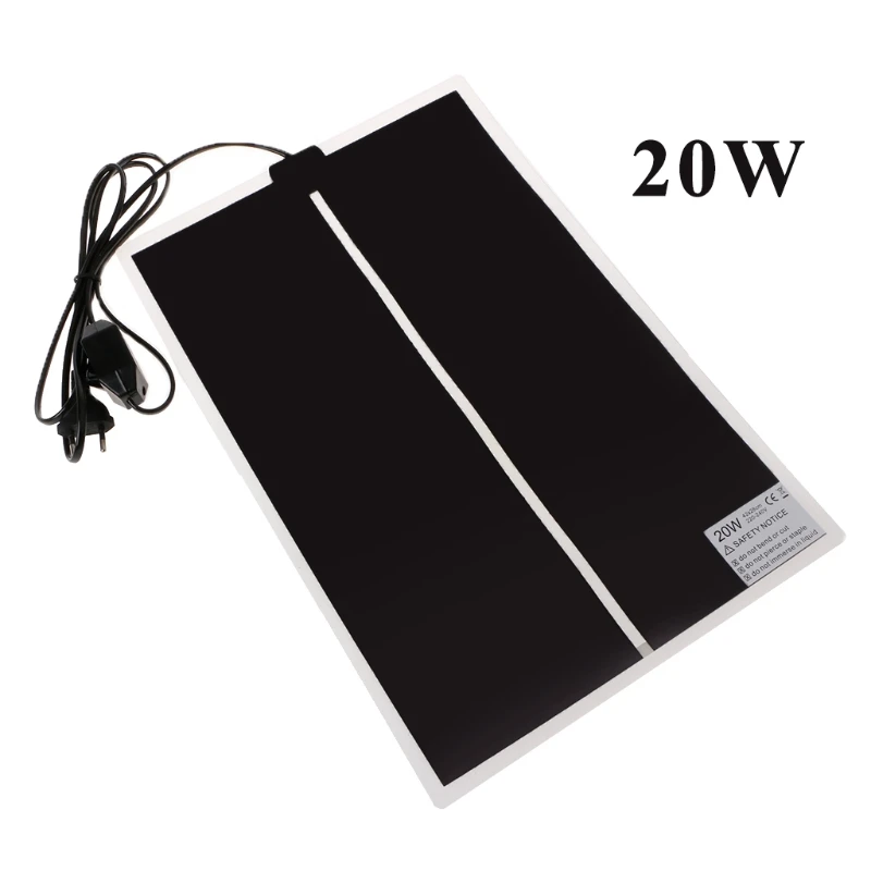 

20W Reptiles Heating Mat 11'' x16.5'' for Turtle Snake Lizard Frog Spider Amphibians Terrarium Temperature Adjustable