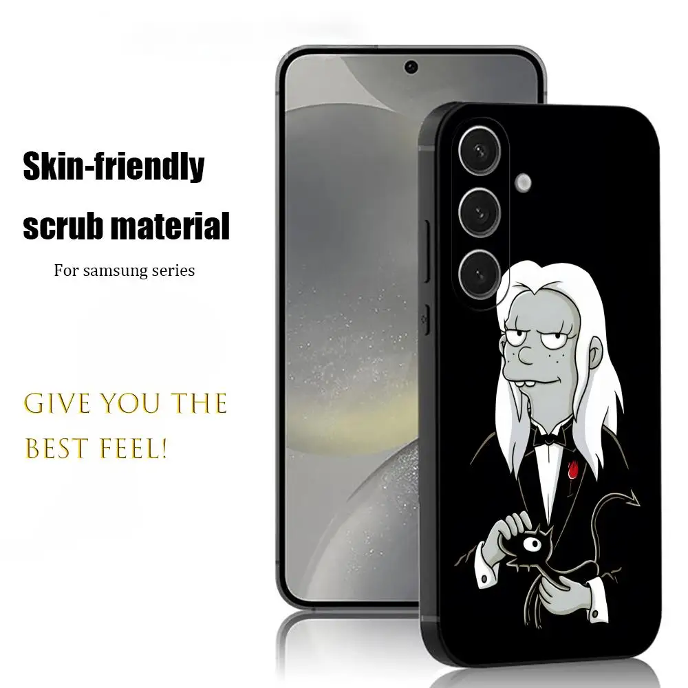 Фото Чехол для телефона Luci Disenchantment в стиле аниме для Samsung Galaxy S26 S25 S24 S23 S22 S21 Plus Ultra Note20, мягкий, черный №1