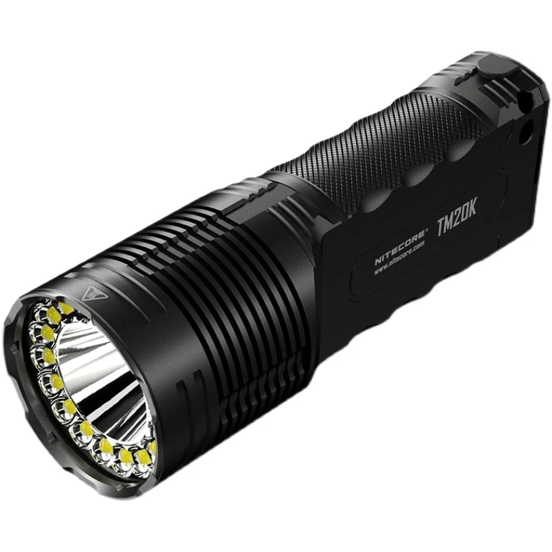 Тактический прожектор NITECORE TM20K, 19 светодиодов, макс. 20000 лм, расстояние луча 290 м, встроенный фонарик, аккумулятор 9600 мАч