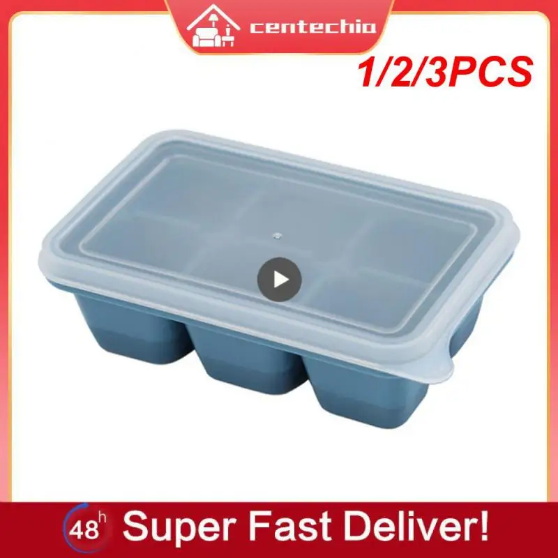 

1/2/3 шт., силиконовые лотки для льда с крышками