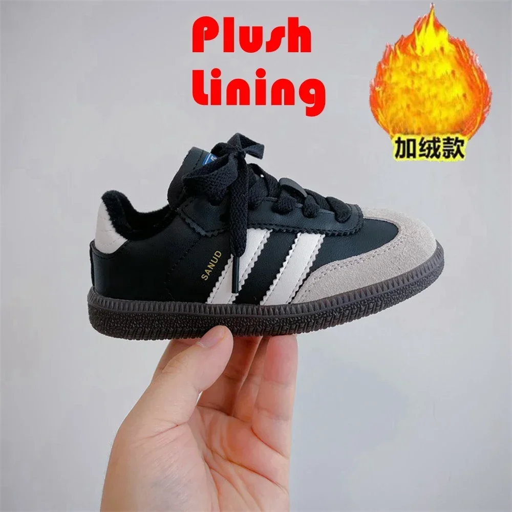 2024 новая детская обувь для мальчиков удобная бархатная спортивная повседневная