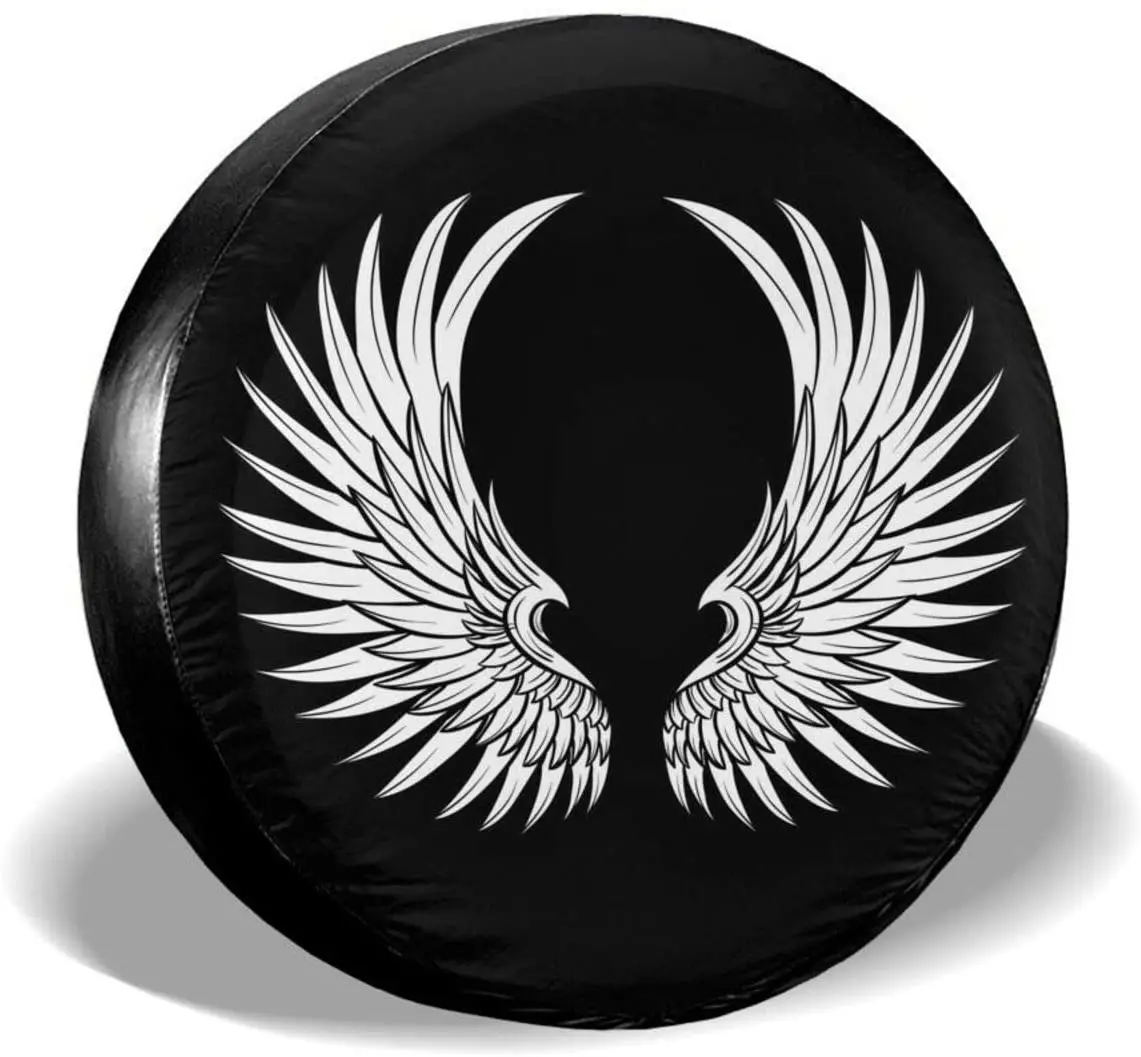 

Чехол для автомобильных шин Angel Wings, водонепроницаемый пыленепроницаемый чехол для колес с УФ-защитой, подходит для джипов, прицепов, домов н...
