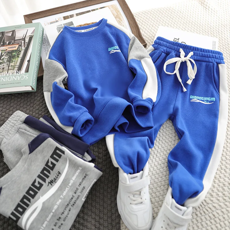 

LZH 2022 Spring Autumn Children's Clothing For Boy Casual Sweaters + Pants Two-piece Set For Kids' Sportswear Teens Boys Clothes
