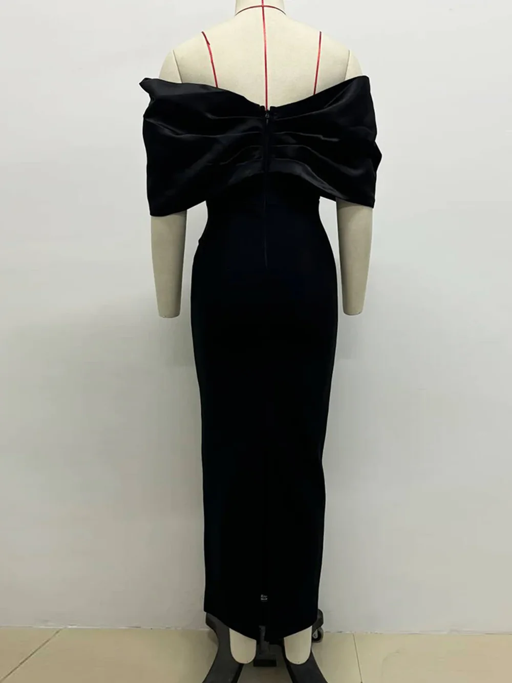 Modphy сексуальное облегающее платье макси с открытыми плечами и бриллиантами