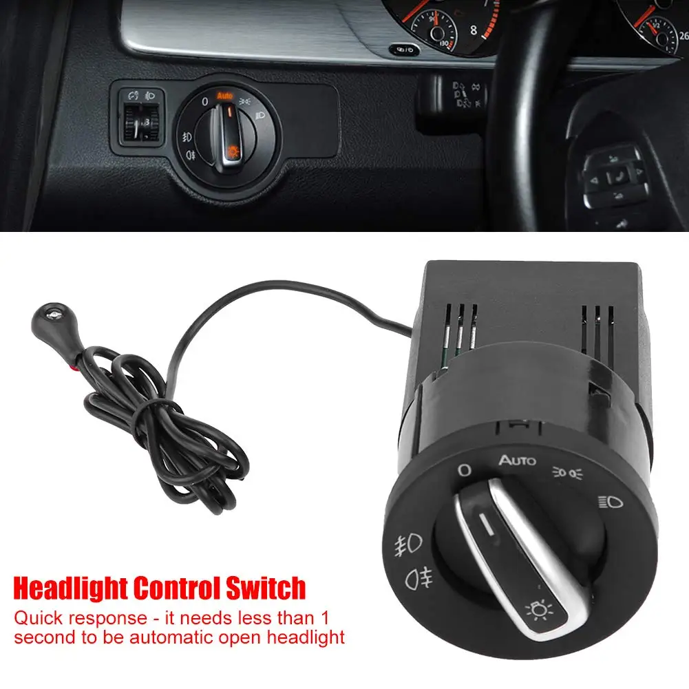 Модификация АВТО-лампы фар с кнопкой управления датчиком для VW Golf Jetta MK4 Passat B5 Polo